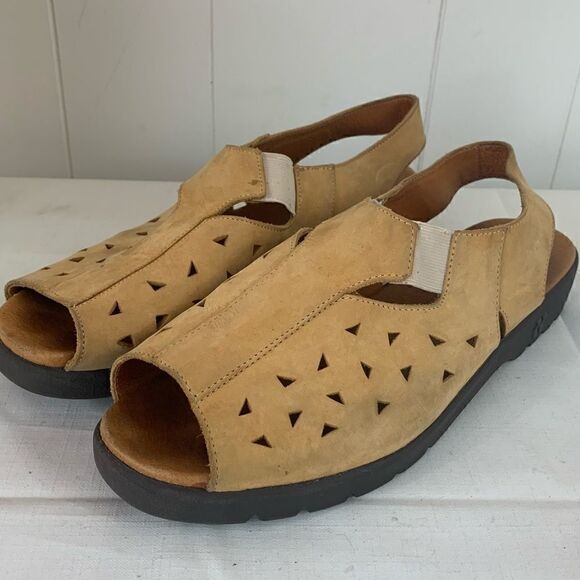 Romika Nubuck Leather Slingback Open Toe Sandals - Picture 1 of 10